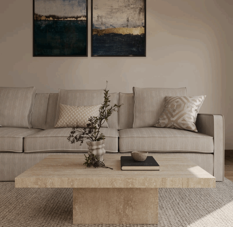 Terrana Travertine Coffee Table