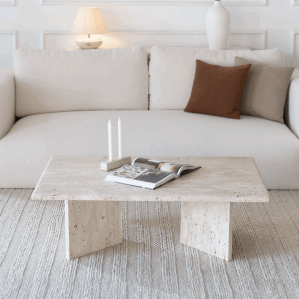 Naya Coffee Table – Travertine Marble
