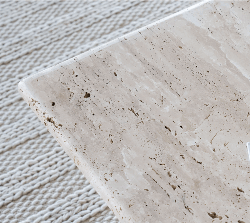 Naya Coffee Table – Travertine Marble - Image 6