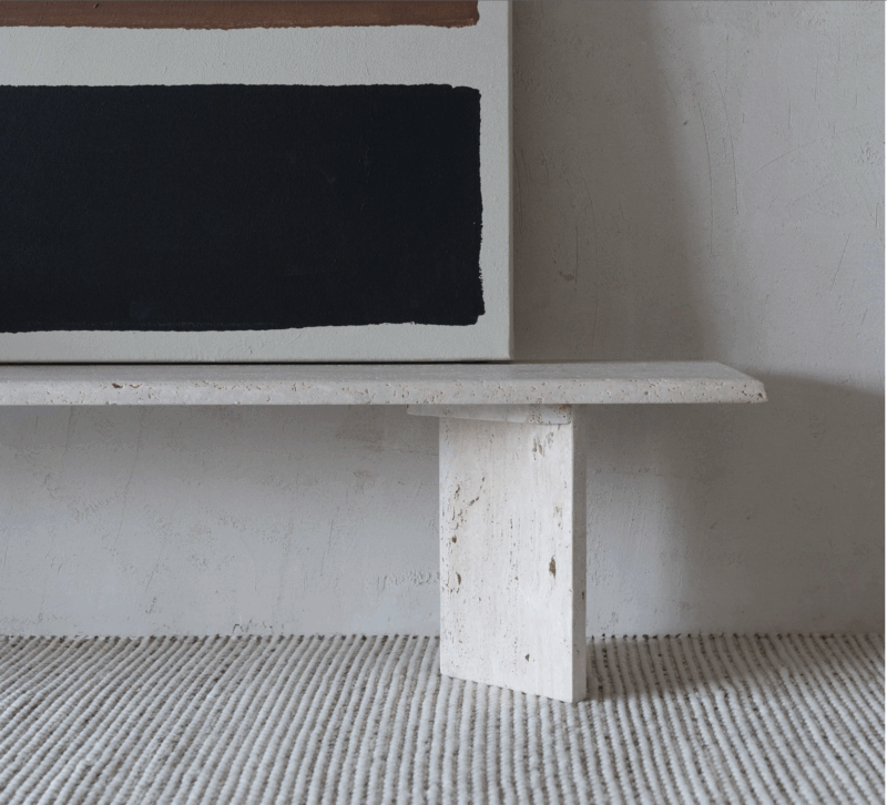 Reyah Travertine Marble TV unit - Image 3