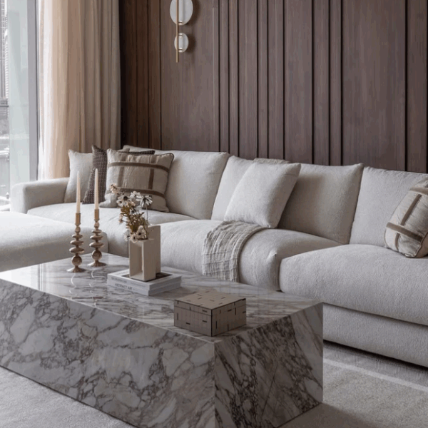 Aurora Calacatta Viola Marble Coffee Table