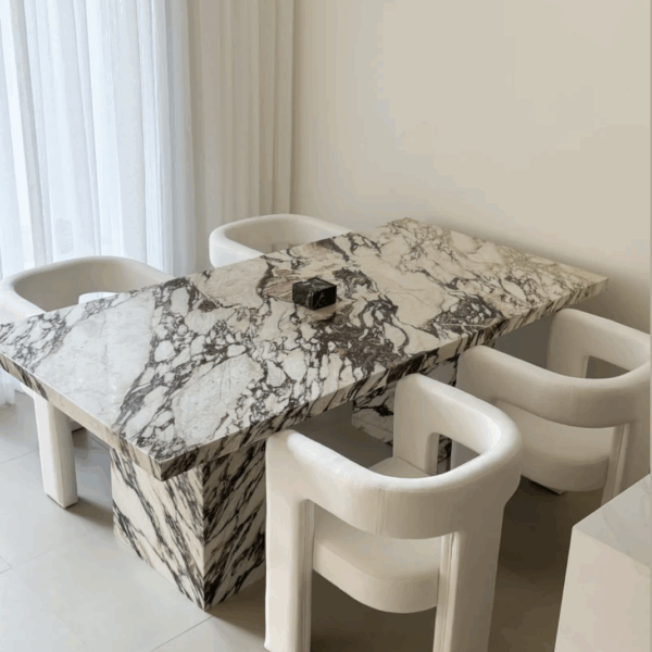 Violet Marble Dining Table