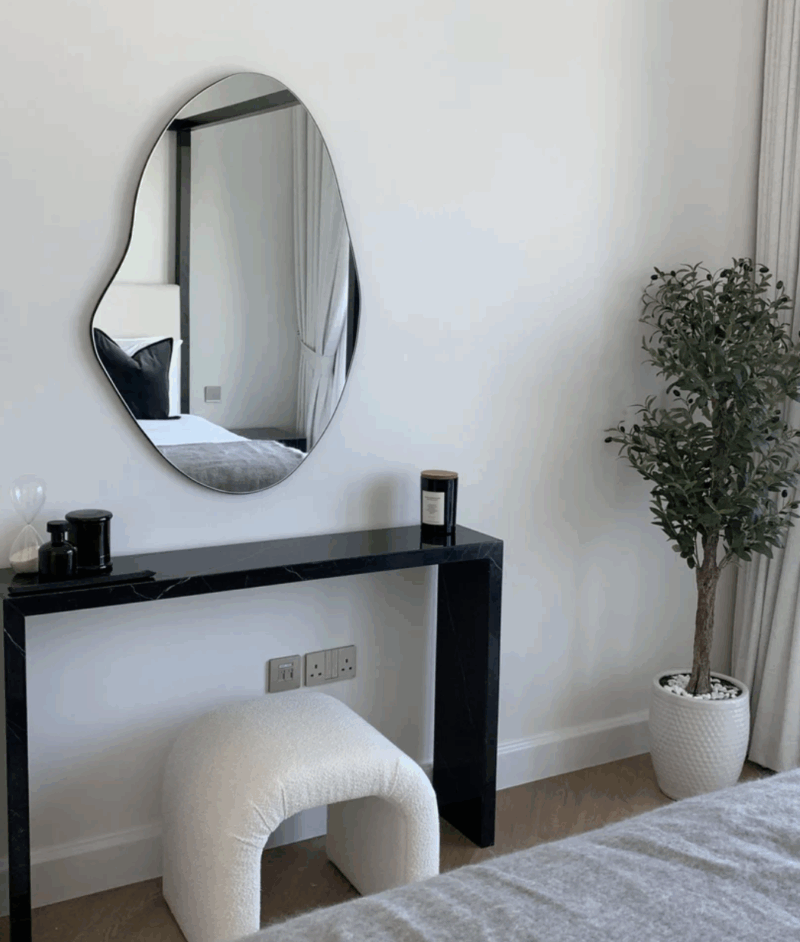 Astra Console – Black Marble Square Design - Image 3