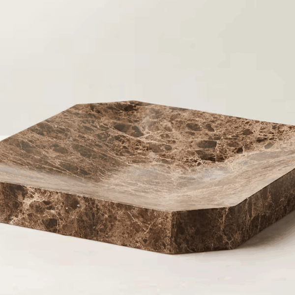 Thayne Brown Marble Catchall