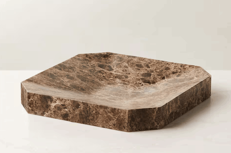 Thayne Brown Marble Catchall