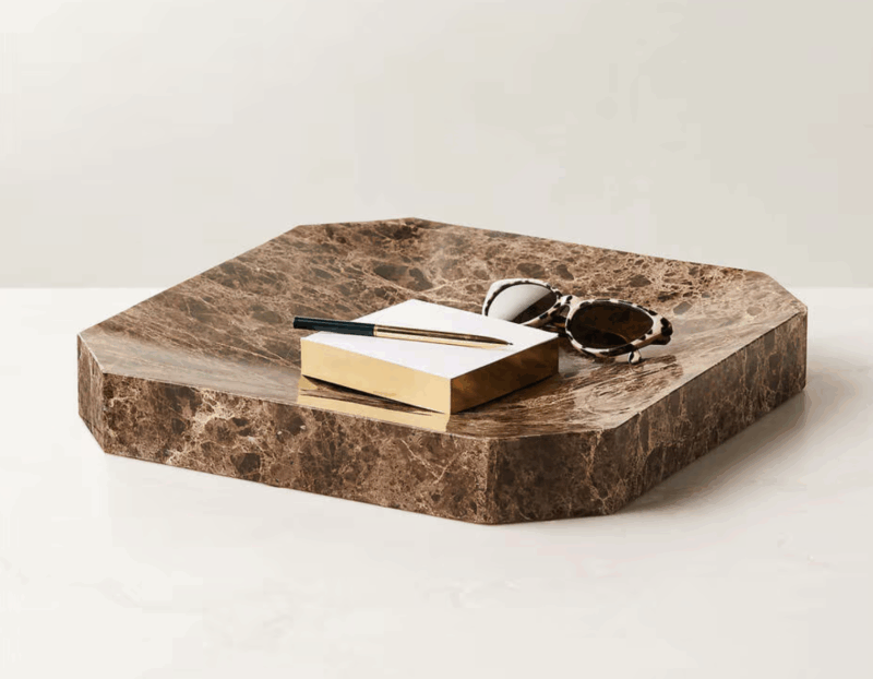 Thayne Brown Marble Catchall - Image 2