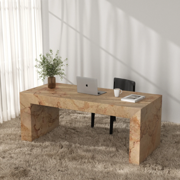 Evadne Jerusalem Stone Desk